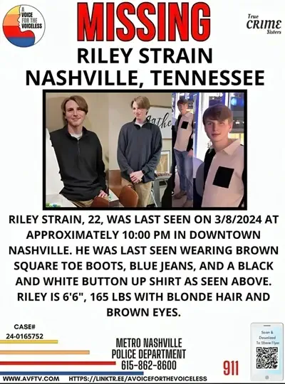 Riley Strain missing poster