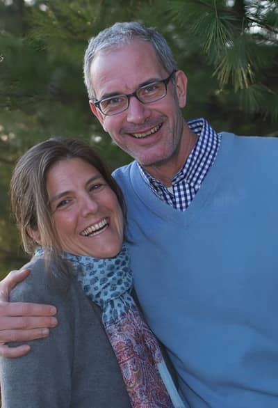 Caroline Fohlin with husband John Latting