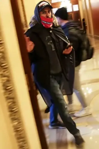 Tyler Campanella during capitol riot